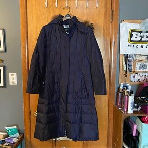 Dark blue winter coat